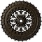 Ekena Millwork Sellek Ceiling Medallion (Canopies up to 1 1/8"), 18 1/2"OD x 7/8"ID x 1 1/2"P, Stone Hearth Crackle CM18SKSHC - alternate 1